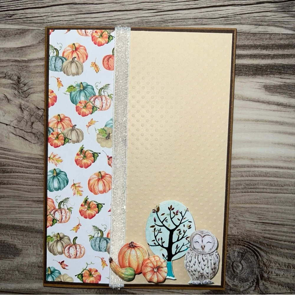 Handmade Fall Greeting Cards Set of 6 5”x7” With Envelopes